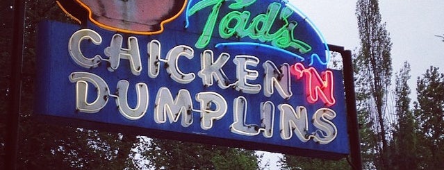 Tad's Chicken 'n Dumplins is one of Pacific Old-timey Bars, Cafes, & Restaurants.