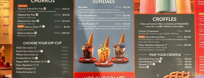 Chocolateria San Churro is one of Sydney Cafe/Bar - Milkshake/Choc/Poached Egg/Cider.