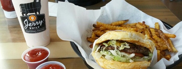 Jerry Built Homegrown Burgers is one of Tempat yang Disimpan Chris✌.
