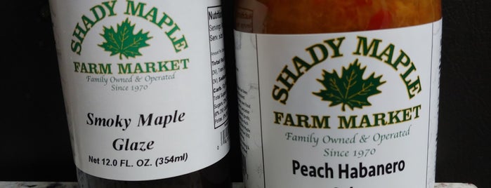 Shady Maple Farm Market is one of places we like.