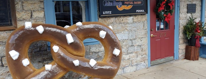 Julius Sturgis Pretzel Bakery is one of Guide to Lititz's best spots.