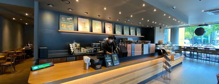 Starbucks is one of 양재천. 양재역..
