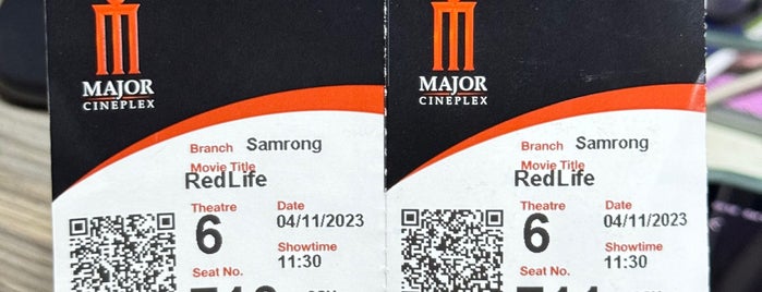 Major Cineplex Imperial Samrong is one of Cinemas BKK.