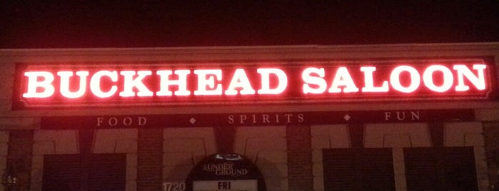 Buckhead Saloon is one of สถานที่ที่ Jim ถูกใจ.