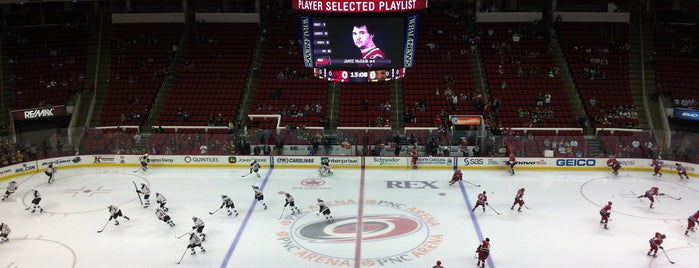 PNC Arena is one of NHL Arenas.