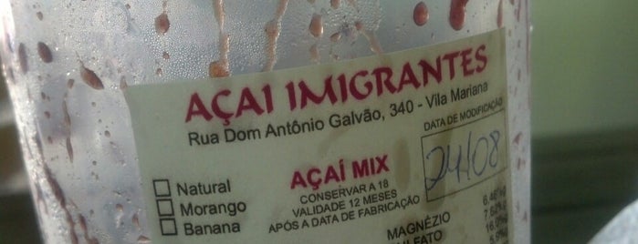 Açaí Imigrantes is one of Pra se empanturrar em SP.