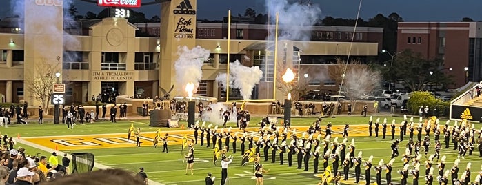 M.M. Roberts Stadium is one of College Football Stadiums.