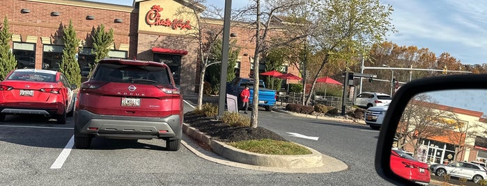 Chick-fil-A is one of places to eat.