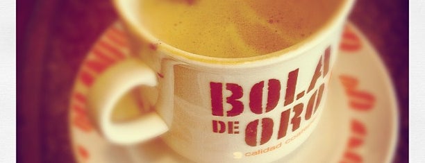 Bola de Oro is one of Nuestros 10 cafes favoritos.