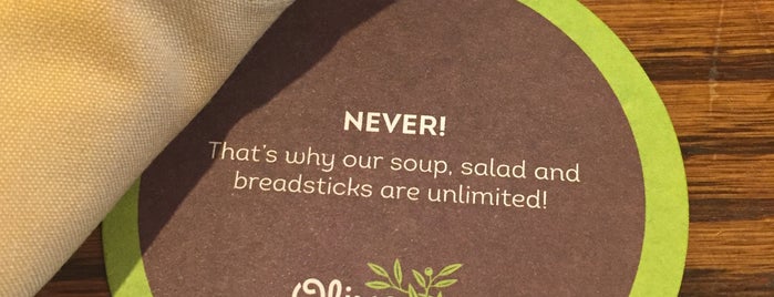 Olive Garden is one of My favorites.