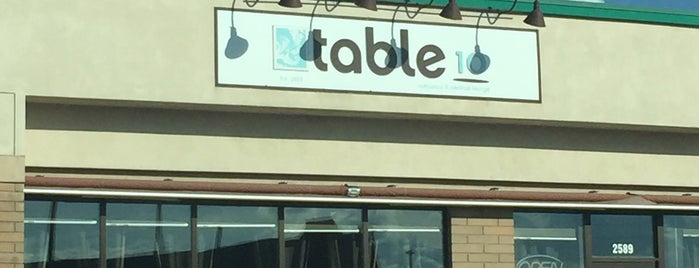 Table 10 Restaurant is one of สถานที่ที่ Jon ถูกใจ.