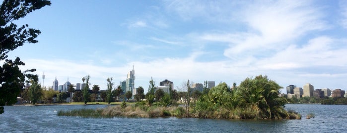 Albert Park Lake is one of Tempat yang Disukai Albrecht.