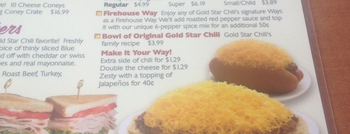 Gold Star Chili is one of Bill's Saved Places.