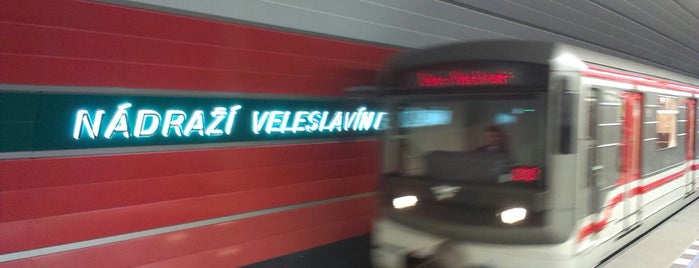 Metro =A= Nádraží Veleslavín is one of Metro A.
