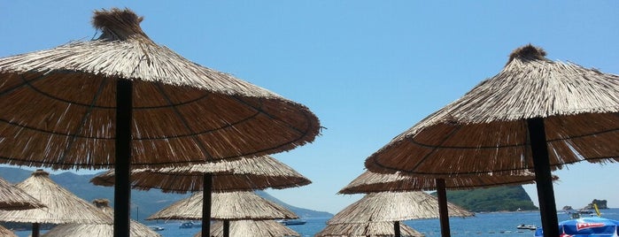 Azuro Beach is one of Montenegro, july 2013.