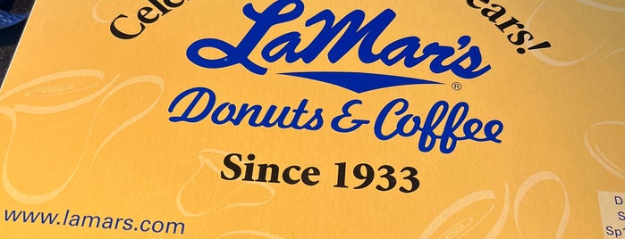 LaMar's Donuts and Coffee is one of Must Go.