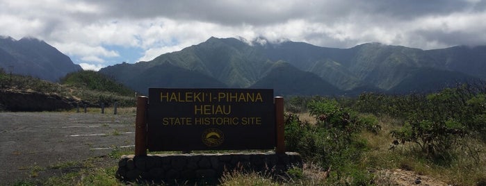 Hallekii & Pihanna Heiaus State Historical Site is one of Places to visit while in Wailuku town.