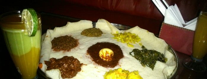 Habesha (ethiopian restaurant) is one of Want to go.