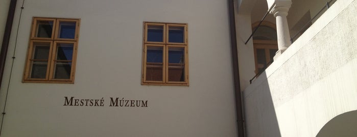 Mestské múzeum is one of Múzeá na Slovensku / Museums in Slovakia.