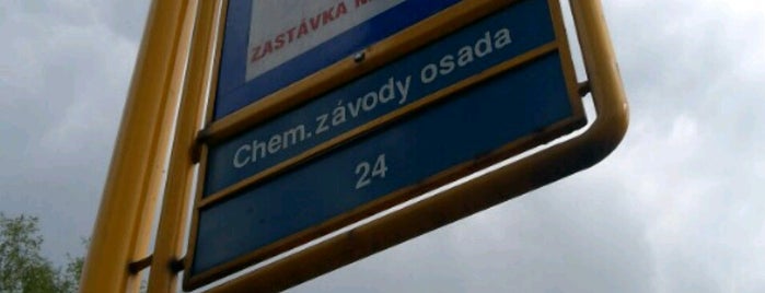 Chemické závody, osada (bus) is one of MHD Ostrava 1/2.