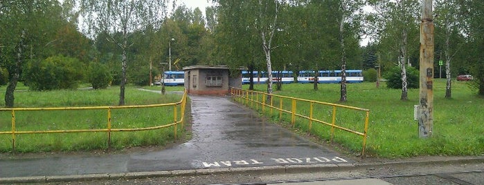 Hranečník (bus, tram) is one of Tramvajové zastávky v Ostravě.