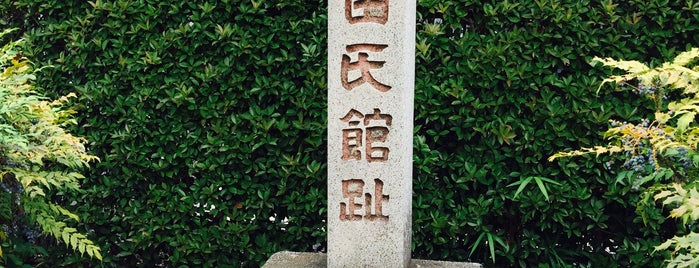 難波田氏館趾碑 is one of 文化財.
