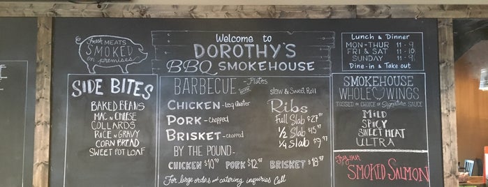 Dorothy's BBQ Smokehouse is one of Norfolk.
