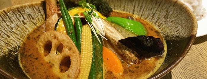 Soup Curry Ponipirica is one of カレーが好き☆*:.｡. o(≧▽≦)o .｡.:*☆.