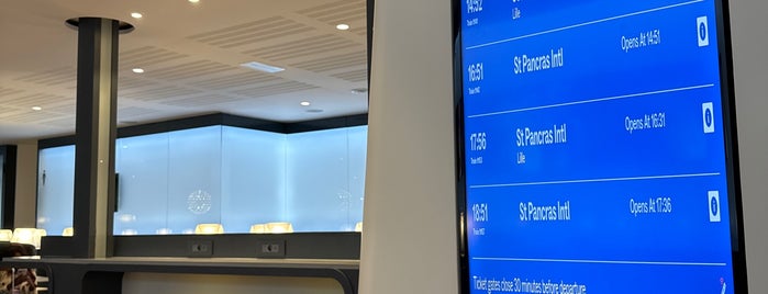 Eurostar Business Premier Lounge is one of American Express Lounges.