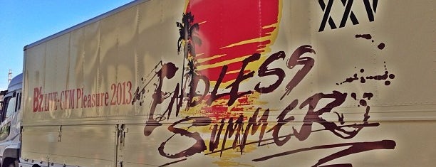 B'z LIVE-GYM Pleasure2013 -ENDLESS SUMMER- is one of B’zゆかりの地.