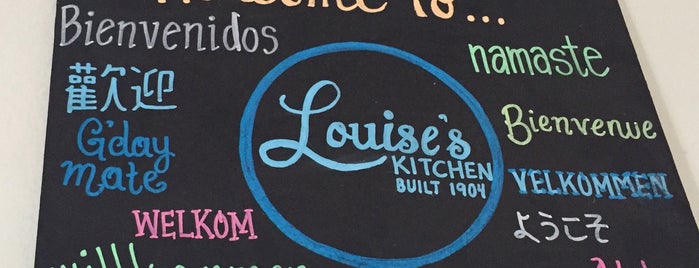 Louise's Kitchen is one of Orte, die Sue gefallen.