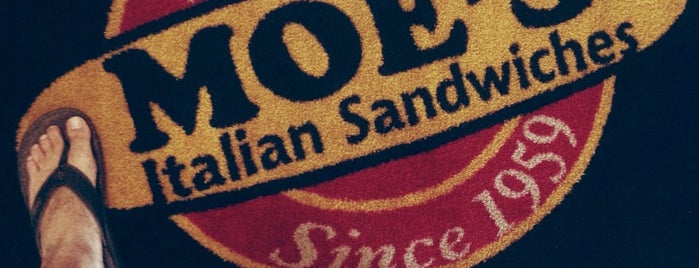 Moe's Italian Sandwiches is one of Locais salvos de Adam.