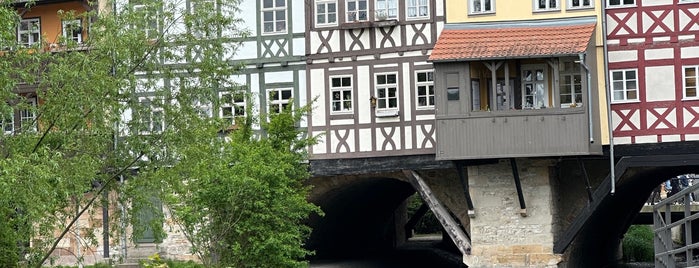 Flussufer an der Krämerbrücke is one of ERFURT, GERMANY.