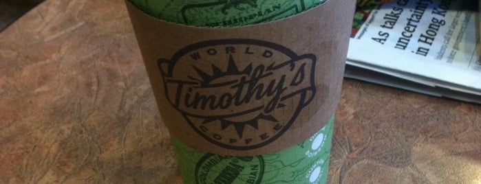 Timothy's World Coffee is one of Darwin'in Beğendiği Mekanlar.