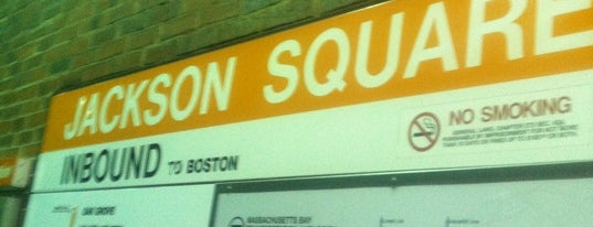 MBTA Jackson Square Station is one of 💋Meekrz💋 님이 좋아한 장소.