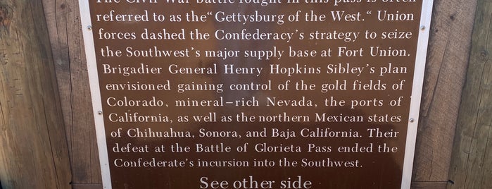 Glorieta Battlefield is one of New Mexico '14.