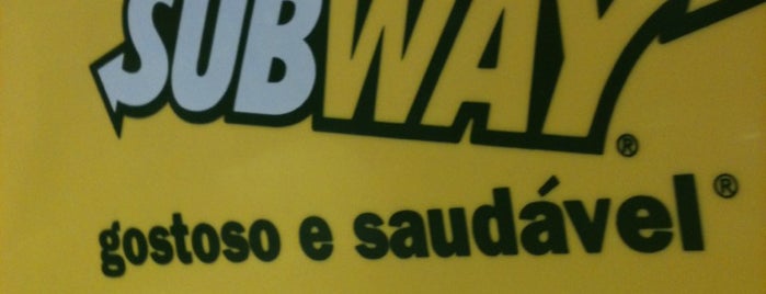 Subway is one of meus lugares.