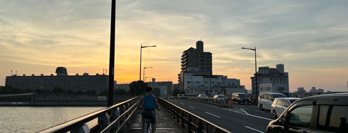 神崎大橋 is one of bycicle spot.