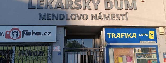 Mendlovo náměstí (tram, bus) is one of Brnisko.