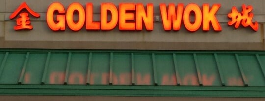 Golden Wok is one of สถานที่ที่ Sam ถูกใจ.