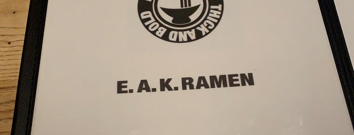 E.A.K Ramen is one of Places To Go.