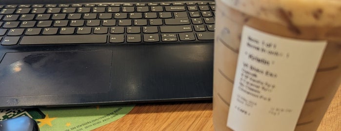 Starbucks is one of CAFES FOR WORK.