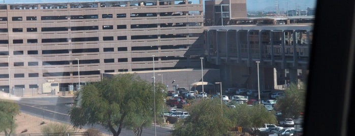 PHX Sky Train East Economy Station is one of Airports.