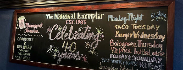 The National Exemplar is one of Favorite Cincy Restaurants.