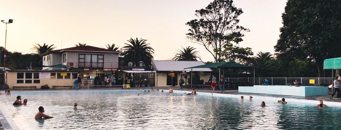 Miranda Hot Springs is one of Fun Group Activites around New Zealand.
