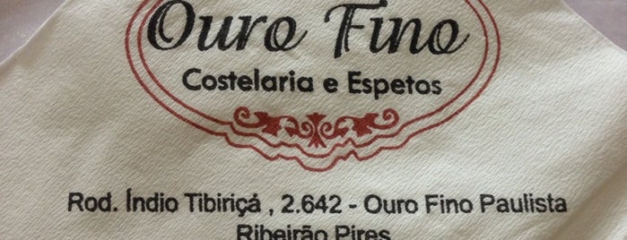 Ouro Fino Costelaria e Espetos is one of Tempat yang Disukai Fernando.