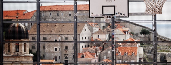 Rooftop Basketball Court in Dubrovnik's Old Town is one of basketball tourism.