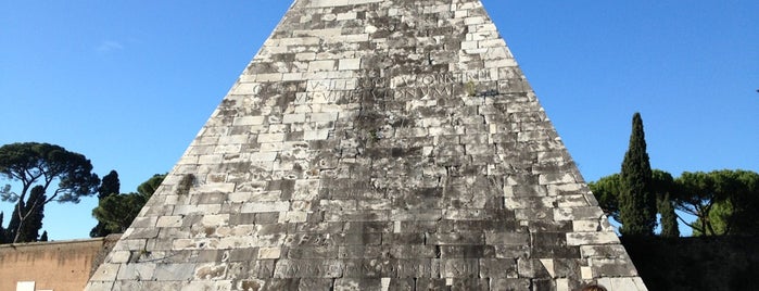 Piramide Cestia is one of #4sqCities #Roma - 100 Tips for travellers!.