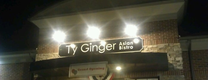 Ty Ginger Asian Bistro is one of สถานที่ที่บันทึกไว้ของ Kimmie.