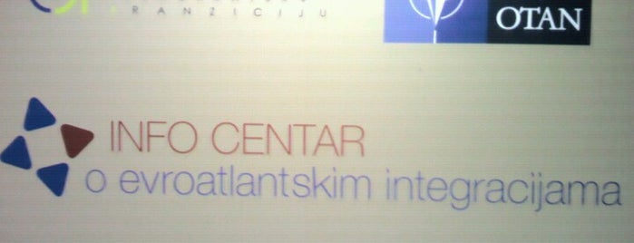 Info Centar o evroatlantskim integracijama is one of Biljanaさんのお気に入りスポット.